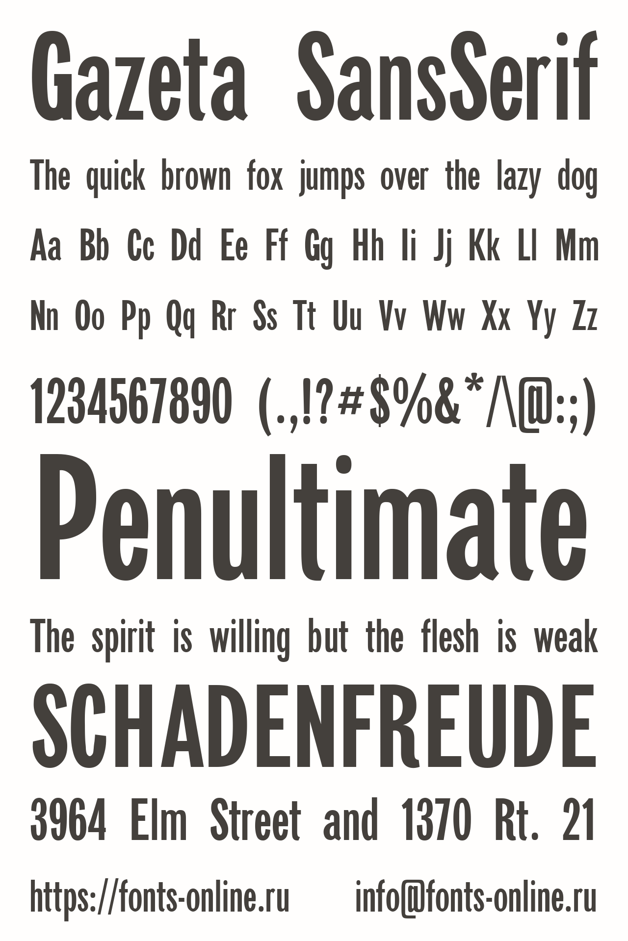 Gazeta SansSerif Free Font Download